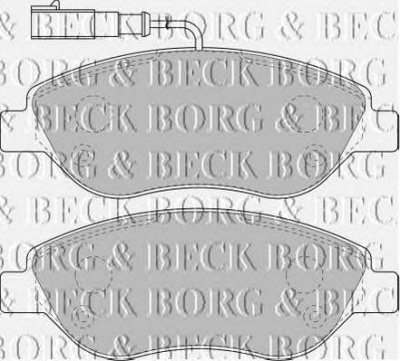 BORG & BECK bbp1754 -  Комплект тормозных колодок, дисковый тормоз
